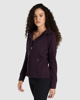 Thumbnail for your product : Rockwear - Women's Purple Coats & Jackets - Funnel Neck Panneled Fleece - Size One Size, 14 at The Iconic