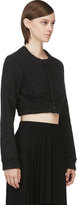 Thumbnail for your product : Comme des Garcons Charcoal Grey Wool Cropped Cardigan