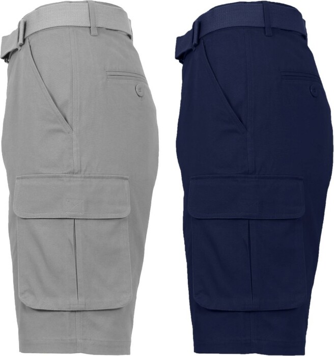 Grey Cargo Shorts Women