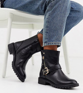 biker boots wide fit