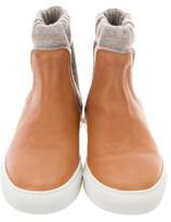 Thumbnail for your product : Maison Margiela Leather High-Top Sneakers w/ Tags