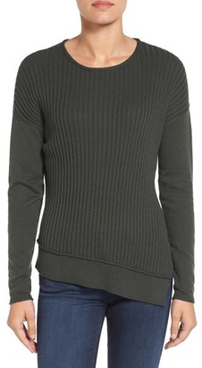 Women's Caslon Asymmetrical Ribbed Sweater
