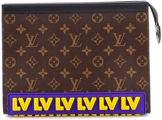 Louis Vuitton Pochette Voyage Limited Edition Rubber Monogram Canvas MM -  ShopStyle Clutches