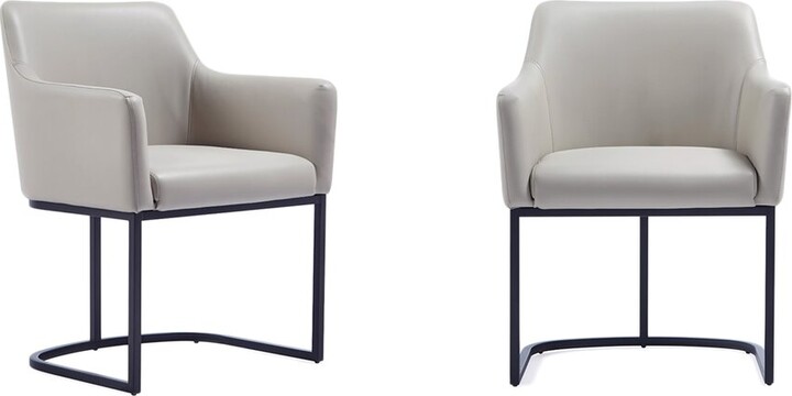 Manhattan Comfort Set Of 2 Serena Dining Armchairs