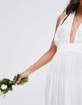 Thumbnail for your product : ASOS Design DESIGN BRIDAL Beach Maxi With Applique Detail