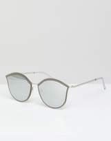 Thumbnail for your product : Jeepers Peepers round sunglasses in silver