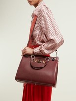 Thumbnail for your product : Gucci Zumi Medium Leather Handbag - Burgundy