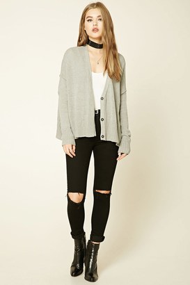 Forever 21 FOREVER 21+ Buttoned-Down Front Cardigan
