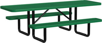 Leisure Craft 8 FT ADA Accessible Outdoor Picnic Table with 2 Bench Seats
