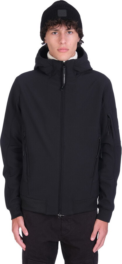 black polyester jacket