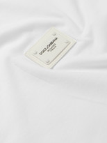 Thumbnail for your product : Dolce & Gabbana Slim-Fit Logo-Appliqued Cotton-Jersey T-Shirt