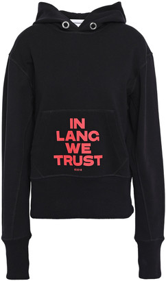Helmut Lang Printed French Cotton-terry Hoodie