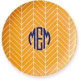 Thumbnail for your product : Monogrammed Melamine Plate, Set of 4, Herringbone