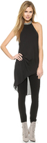 Thumbnail for your product : Haute Hippie Embellished High Neck Blouse