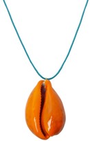 Thumbnail for your product : Aurélie Bidermann Merco Lacquered-shell Charm Necklace - Orange