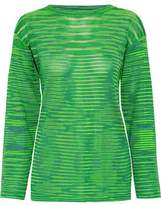 Thumbnail for your product : M Missoni Silk-paneled Crochet-knit Top