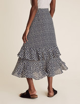 Thumbnail for your product : Marks and Spencer Ditsy Floral Ruffle Midi Tiered Skirt