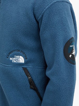 The North Face Nse Pumori Logo-embroidered Fleece Jacket - Navy