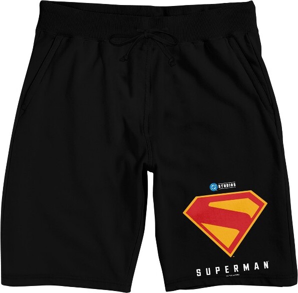 Superman SupermanMovieClassicSShieldWomen’sBlackLoungeShorts-XS