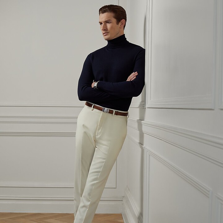 Urban Outfitters Cream Textured Cotton Seth Trousers | Azadea UAE