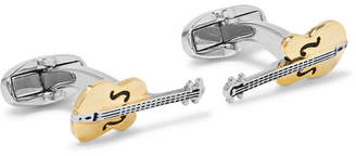 Paul Smith Guitar Gold and Silver-Tone Cufflinks - Men - Silver