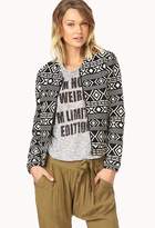 Thumbnail for your product : Forever 21 Worldly Tribal Pattern Jacket