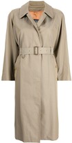 Thumbnail for your product : Burberry Pre-Owned 1995 Belted-Waist Wool Trench Coat