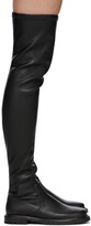 Thumbnail for your product : STAUD Black Faux-Leather Belle Boots