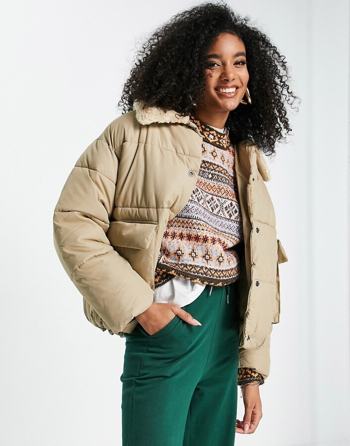 topshop lorrcan puffer jacket