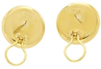 Tiffany & Co. Elsa Peretti Spain Vintage 18K Yellow Gold Button Earrings