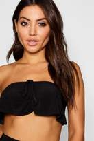 Thumbnail for your product : boohoo Slinky Ruched Front Bandeau