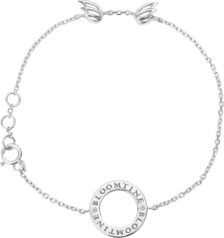 BLOOMTINE Earth Angel HQ Mini Halo Wings™ Diamond Ss Bracelet