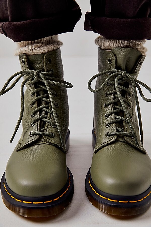 Dr. Martens Women's Green Boots | ShopStyle