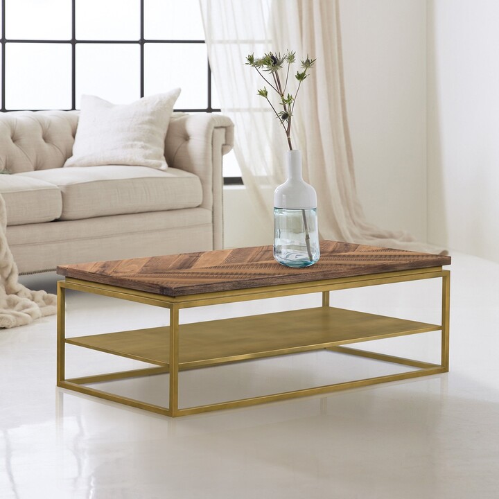 Brass Side Table The World S, Wood And Brass Side Table