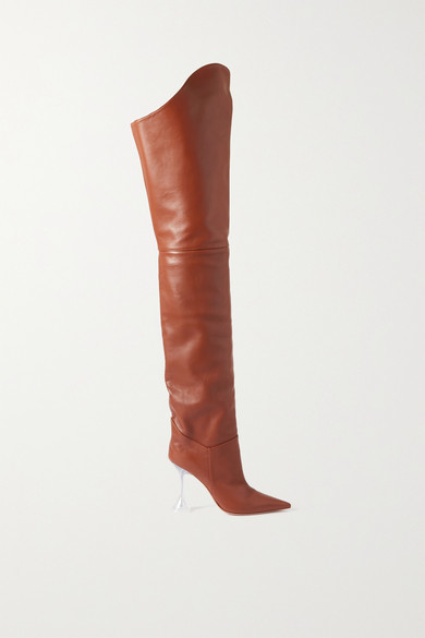 leather thigh boots uk