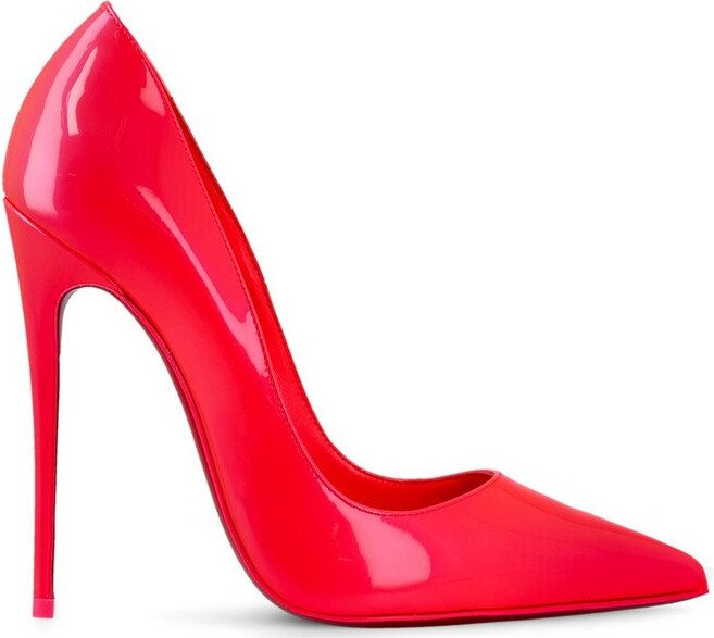 Christian Louboutin So Kate 120mm Crepe Satin Red Sole Pumps