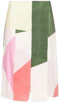 Thumbnail for your product : Tibi Pieza Printed Paneled Skirt