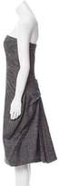 Thumbnail for your product : Michael Kors Strapless Jacquard Dress