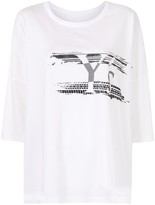 Thumbnail for your product : Y's Logo-Print Cotton Top