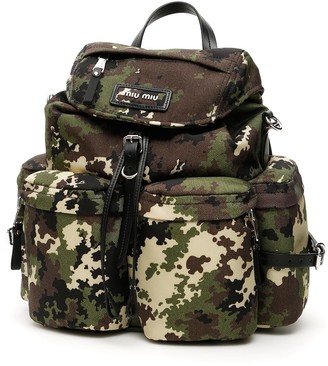 Miu Miu Camouflage Backpack