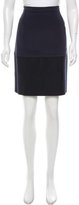 Thumbnail for your product : Oscar de la Renta Silk Knee-Length Skirt