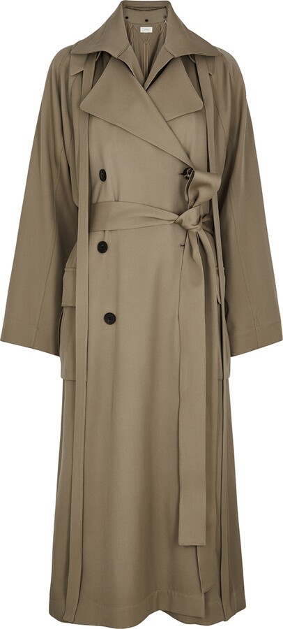 Draped Trench Coat | Shop The Largest Collection | ShopStyle