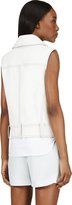 Thumbnail for your product : Alexander Wang White Pebbled Leather Biker Vest