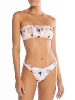 Thumbnail for your product : Peony Swimwear Soirée Smocked Bandeau Bikini Top