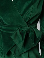 Thumbnail for your product : Batsheva Velvet Wrap Cropped Blazer