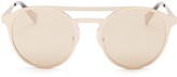 Thumbnail for your product : Marc Jacobs Mirrored Round Brow Bar Sunglasses, 50mm