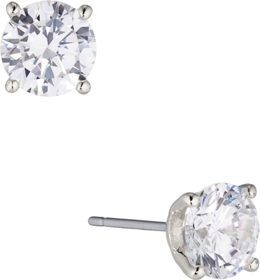 Eliot Danori Rhodium Plated Earrings, Created for Macy's