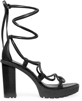 Michael Kors Rubber Sole Women's Black Sandals | ShopStyle