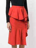 Thumbnail for your product : Givenchy asymmetric draped panel skirt