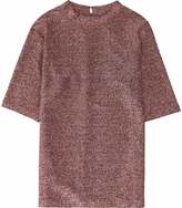 Thumbnail for your product : Reiss Sparkle HIGH-NECK METALLIC TOP
